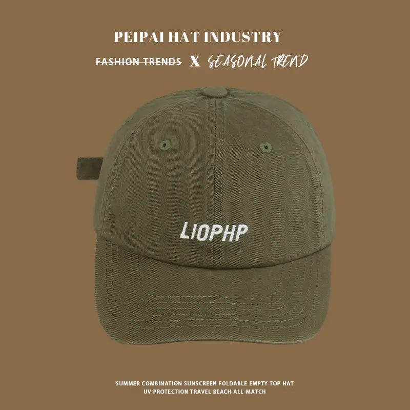 2025 Spring Sunshade Cap with Letter Embroidery Beige — feature 10