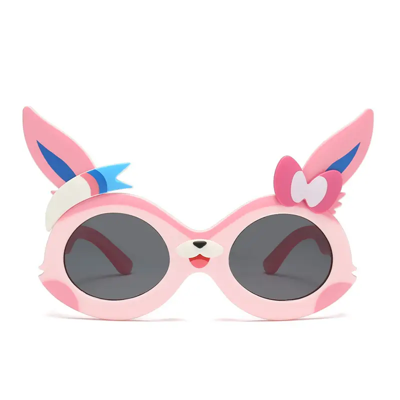 Pink Cartoon Polarized Sunglasses for Kids - Image 10