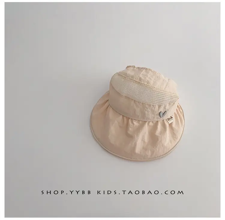 Girls Wide Brim Sun Hat with Ponytail Cap — feature 10