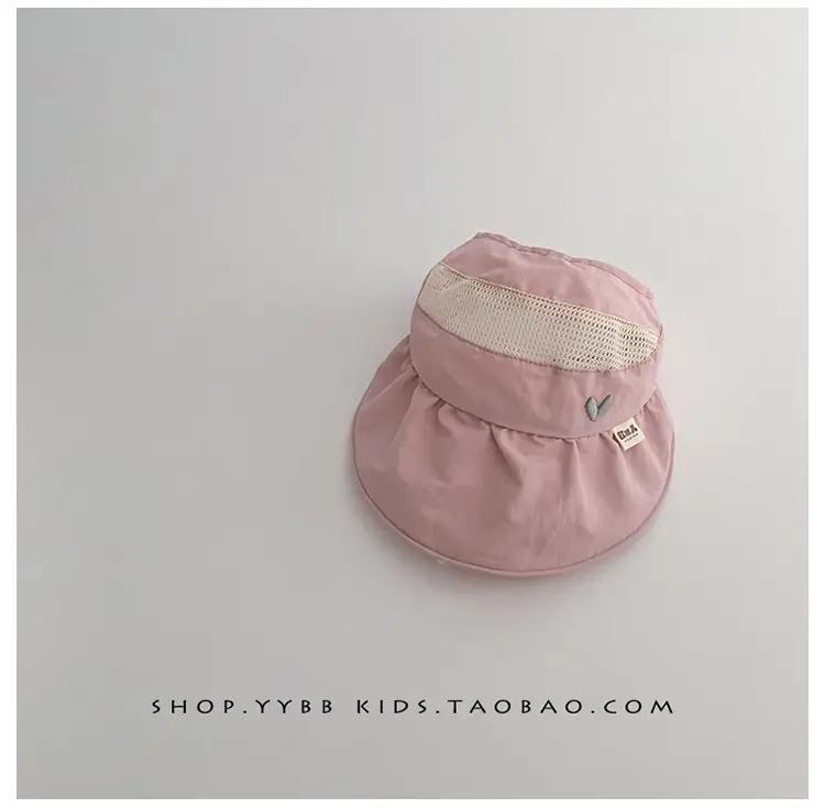Girls Wide Brim Sun Hat with Ponytail Cap — feature 11