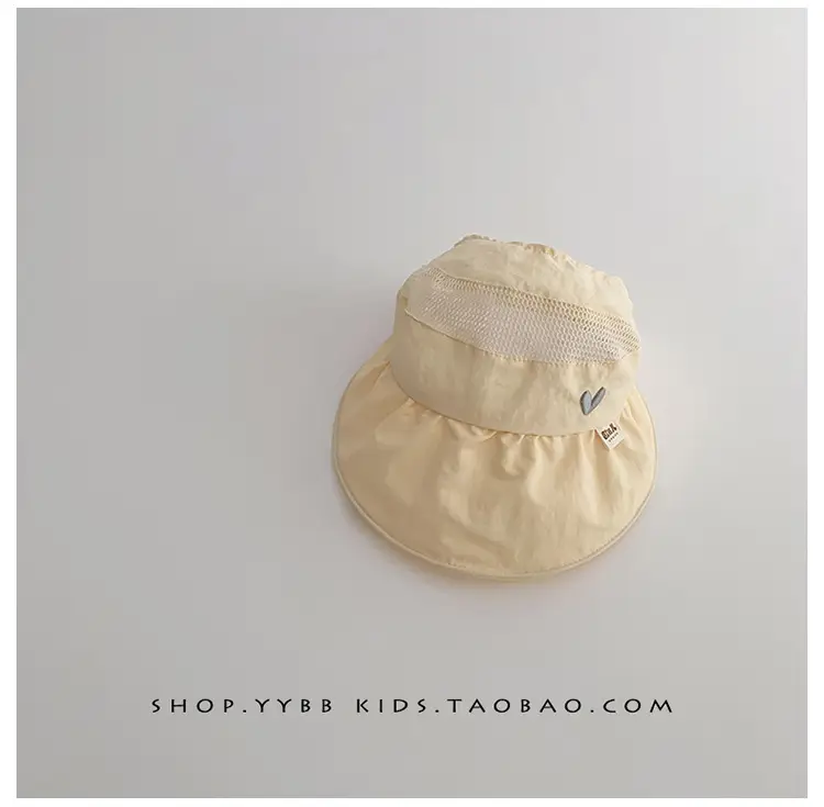 Girls Wide Brim Sun Hat with Ponytail Cap — feature 12