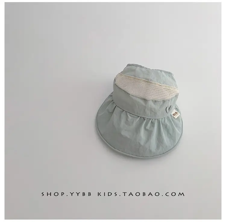 Girls Wide Brim Sun Hat with Ponytail Cap — feature 13