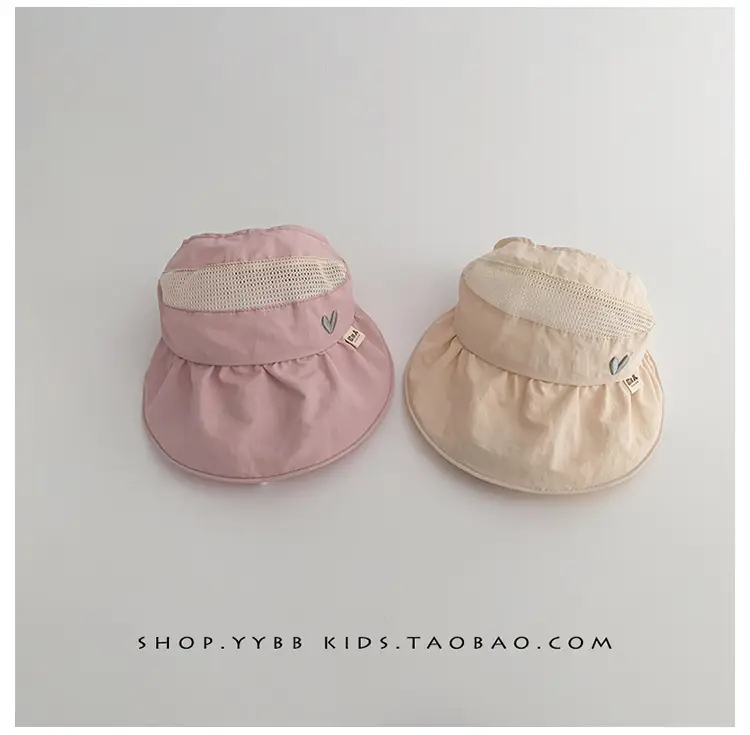 Girls Wide Brim Sun Hat with Ponytail Cap — feature 6