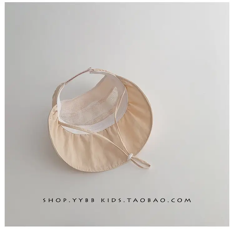 Girls Wide Brim Sun Hat with Ponytail Cap — feature 7