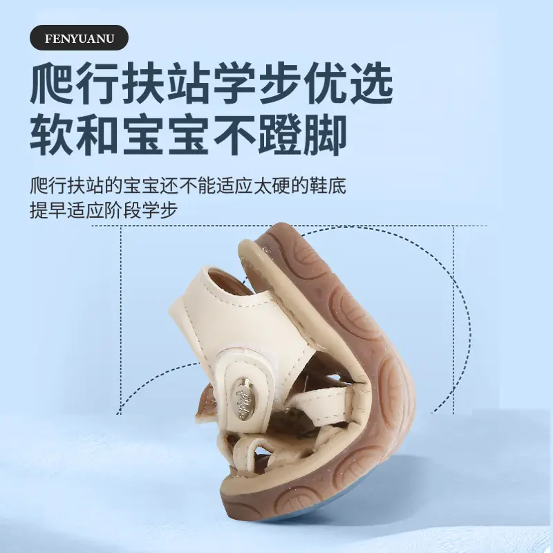 Summer Baby Toddler Shoes Women's Breathable Baby Sandals Non-slip Soft Sole Call Shoes 011 Year Old Baby Shoes for Men - Image 6