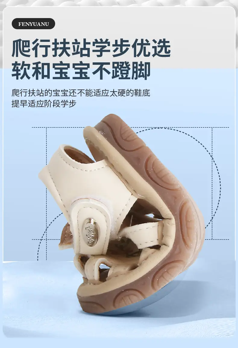 Summer Baby Toddler Shoes Women's Breathable Baby Sandals Non-slip Soft Sole Call Shoes 011 Year Old Baby Shoes for Men — feature 17