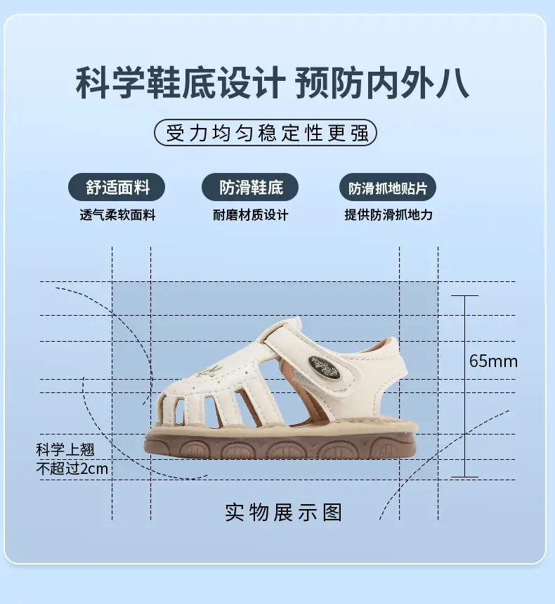 Summer Baby Toddler Shoes Women's Breathable Baby Sandals Non-slip Soft Sole Call Shoes 011 Year Old Baby Shoes for Men — feature 20