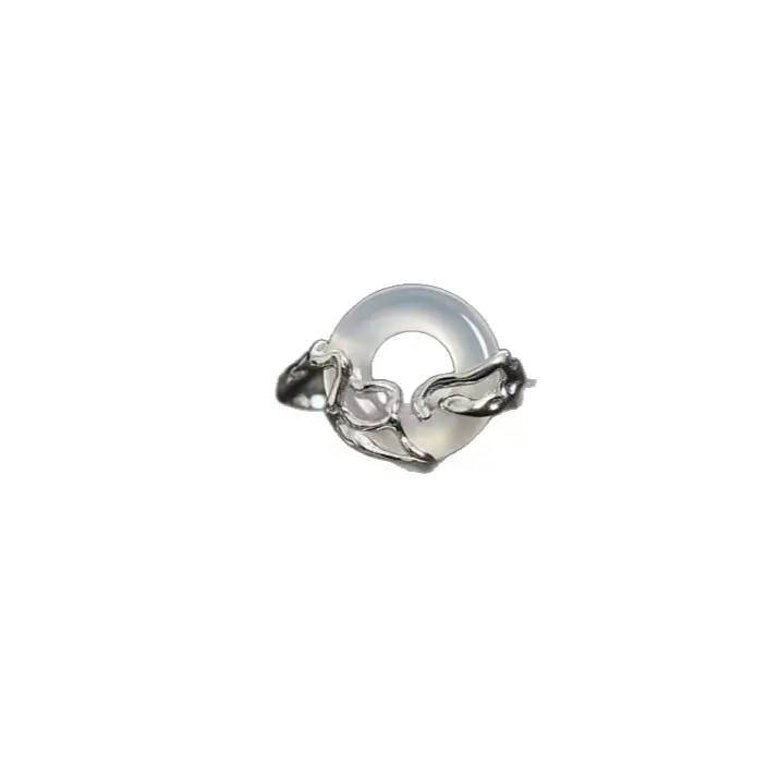 Ins Japanese and Korean Simple Wavy Ring Personalized Ring Niche Design Elegant Popular Tail Ring Finger Set for Women