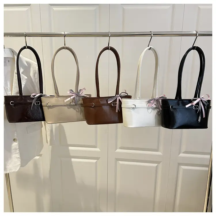 Women's Beige Bow Handbag Spring Summer 2025 — feature 11