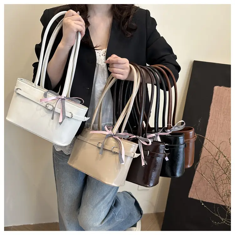 Women's Beige Bow Handbag Spring Summer 2025 — feature 13