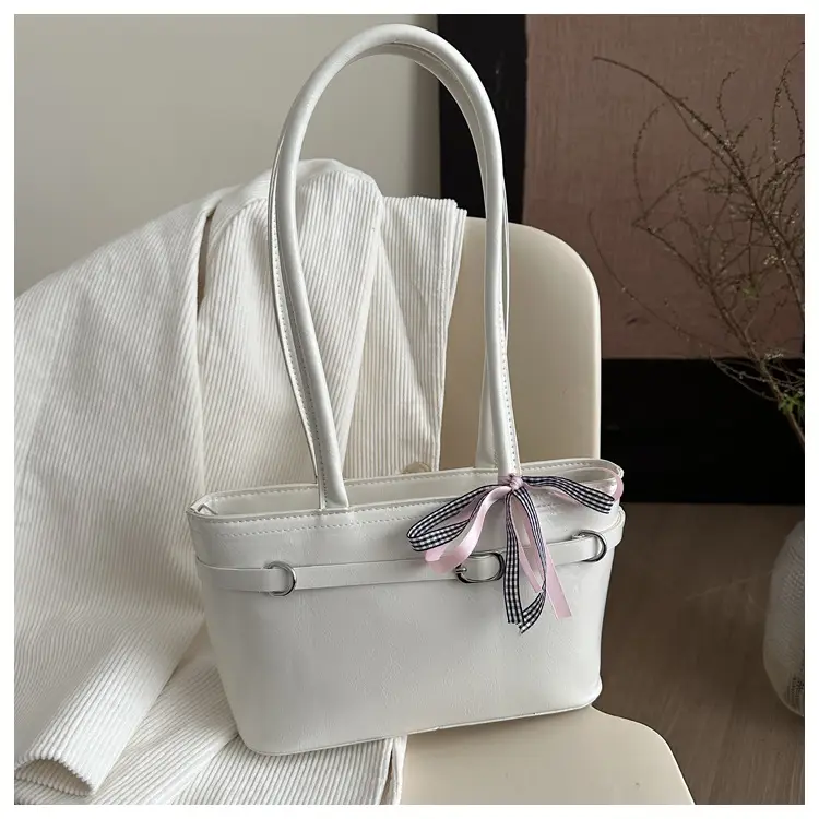 Women's Beige Bow Handbag Spring Summer 2025 — feature 14