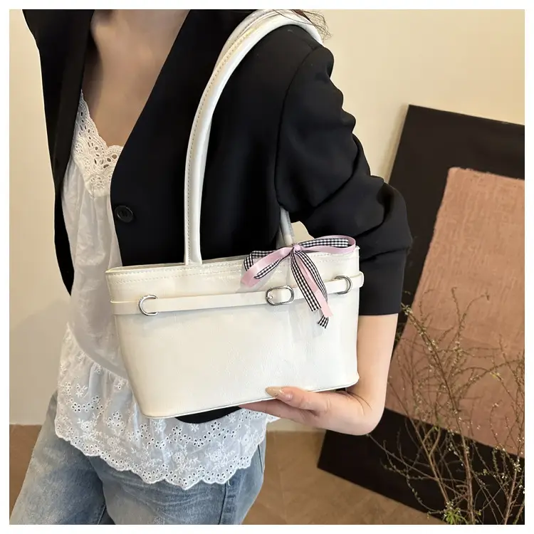 Women's Beige Bow Handbag Spring Summer 2025 — feature 17