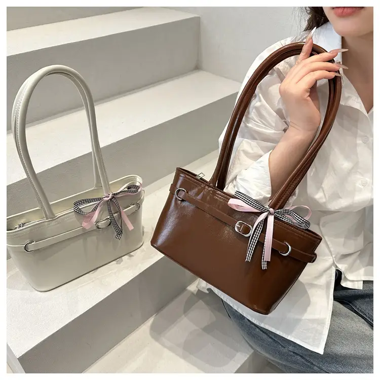 Women's Beige Bow Handbag Spring Summer 2025 — feature 23
