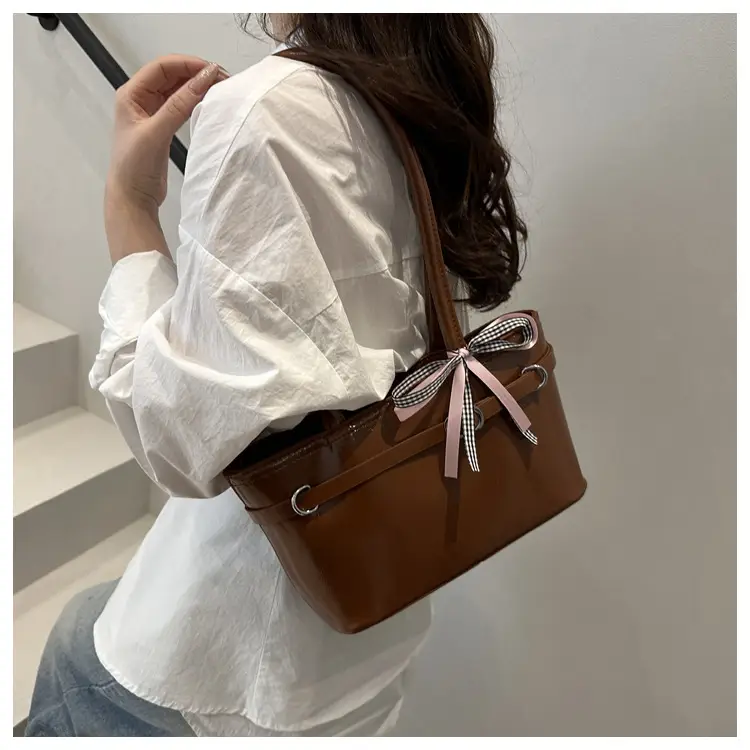 Women's Beige Bow Handbag Spring Summer 2025 — feature 24