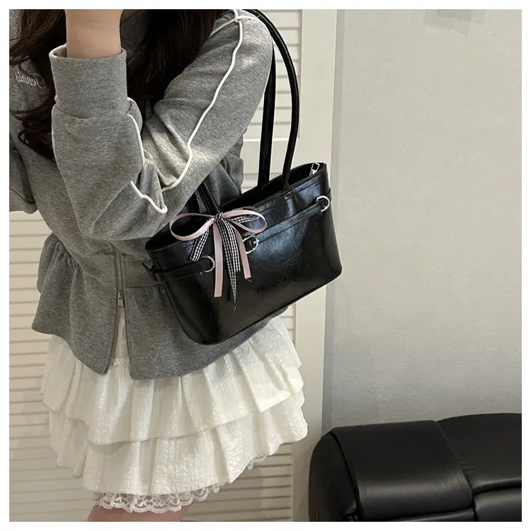Women's Beige Bow Handbag Spring Summer 2025 — feature 30