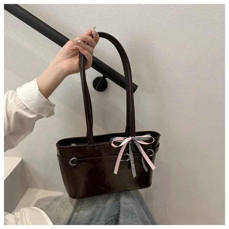 Women's Beige Bow Handbag Spring Summer 2025 — feature 33
