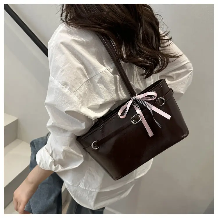 Women's Beige Bow Handbag Spring Summer 2025 — feature 36