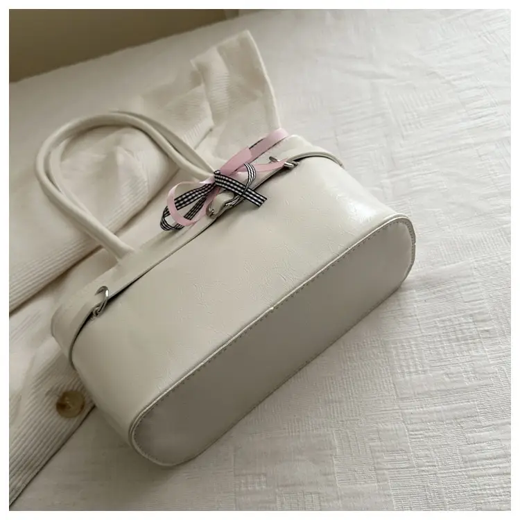 Women's Beige Bow Handbag Spring Summer 2025 — feature 8
