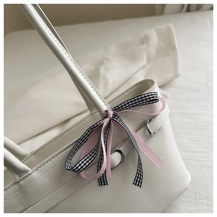 Women's Beige Bow Handbag Spring Summer 2025 — feature 9