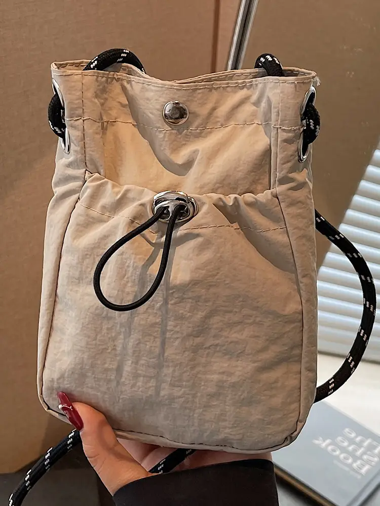 2025 Yellow Drawstring Shoulder Crossbody Bag for Women - Image 7