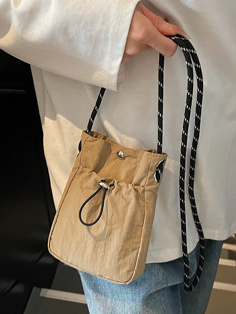 2025 Yellow Drawstring Shoulder Crossbody Bag for Women - Image 10