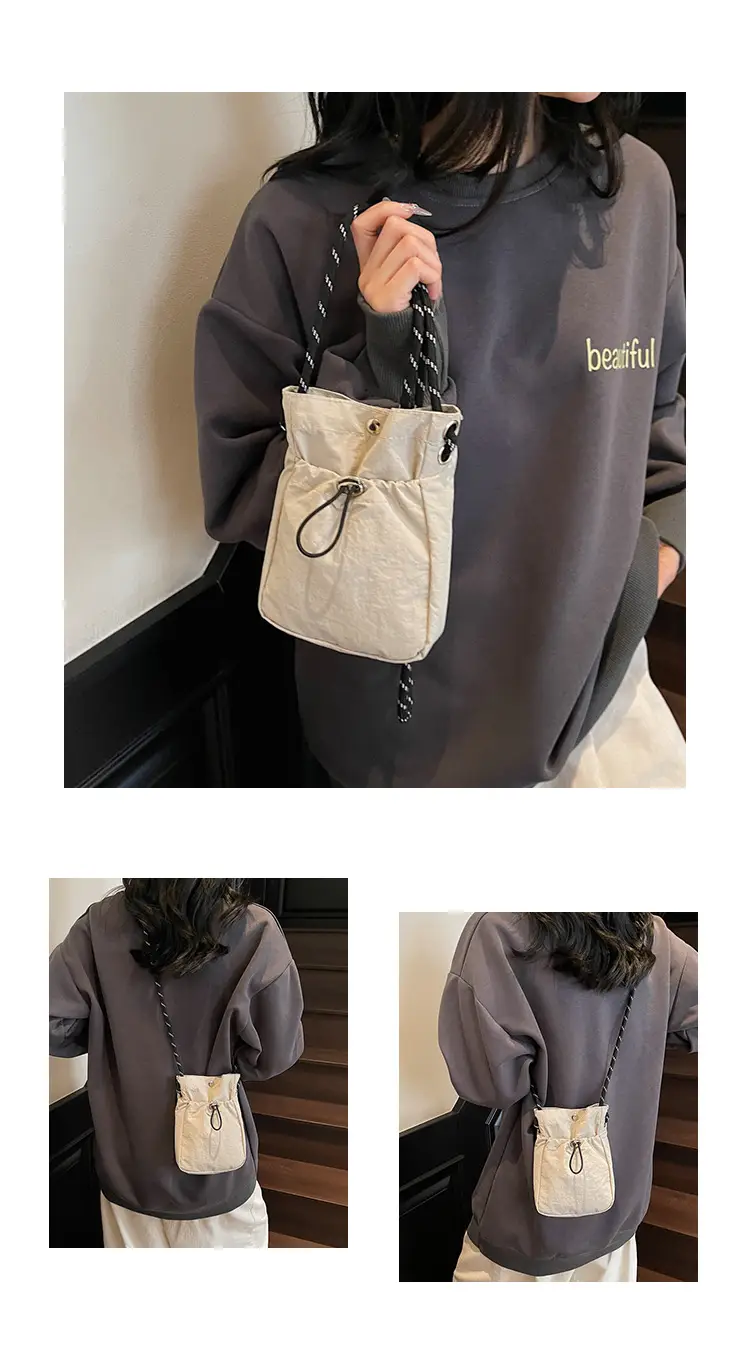 2025 Yellow Drawstring Shoulder Crossbody Bag for Women — feature 11