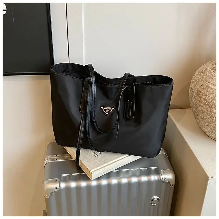 Black Oxford Tote Bag Women 2025 Casual Lightweight — feature 15