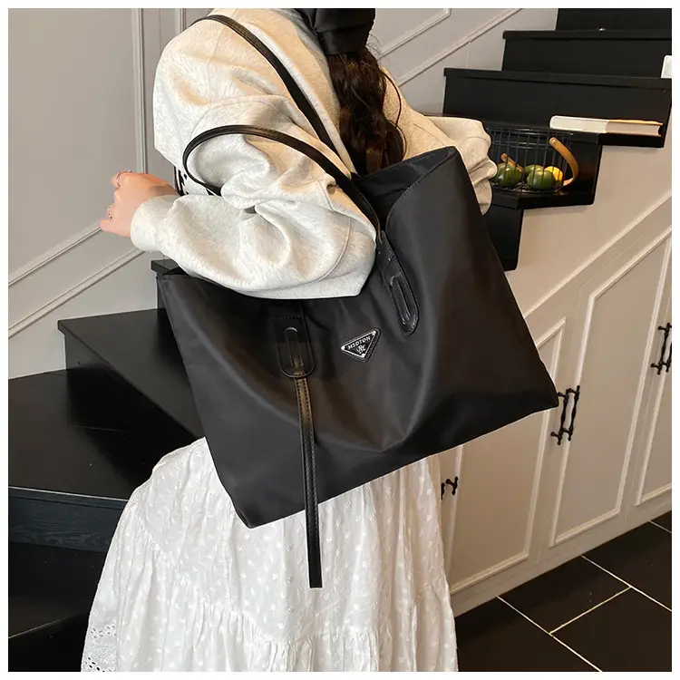 Black Oxford Tote Bag Women 2025 Casual Lightweight — feature 18