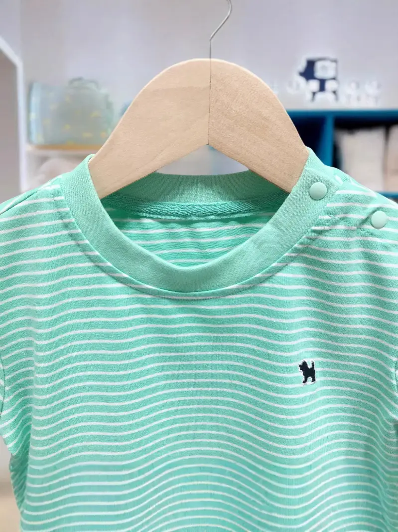 Korean Kids Striped T-Shirt Summer Boys Girls - Image 6