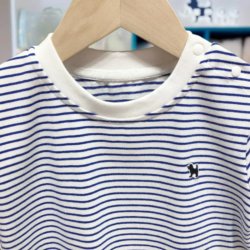 Korean Kids Striped T-Shirt Summer Boys Girls — feature 11