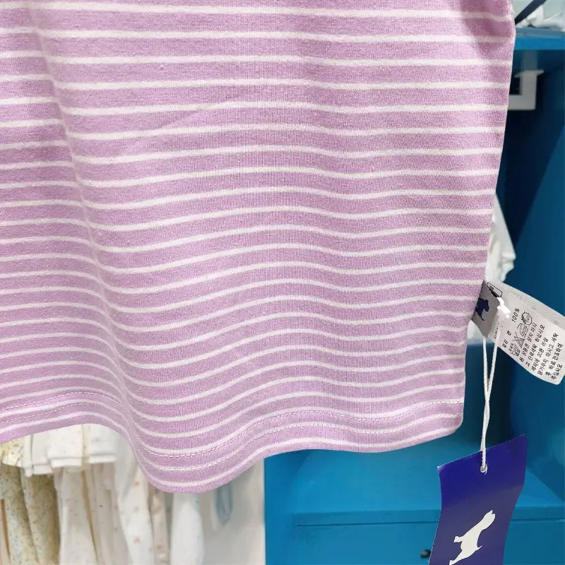 Korean Kids Striped T-Shirt Summer Boys Girls — feature 19