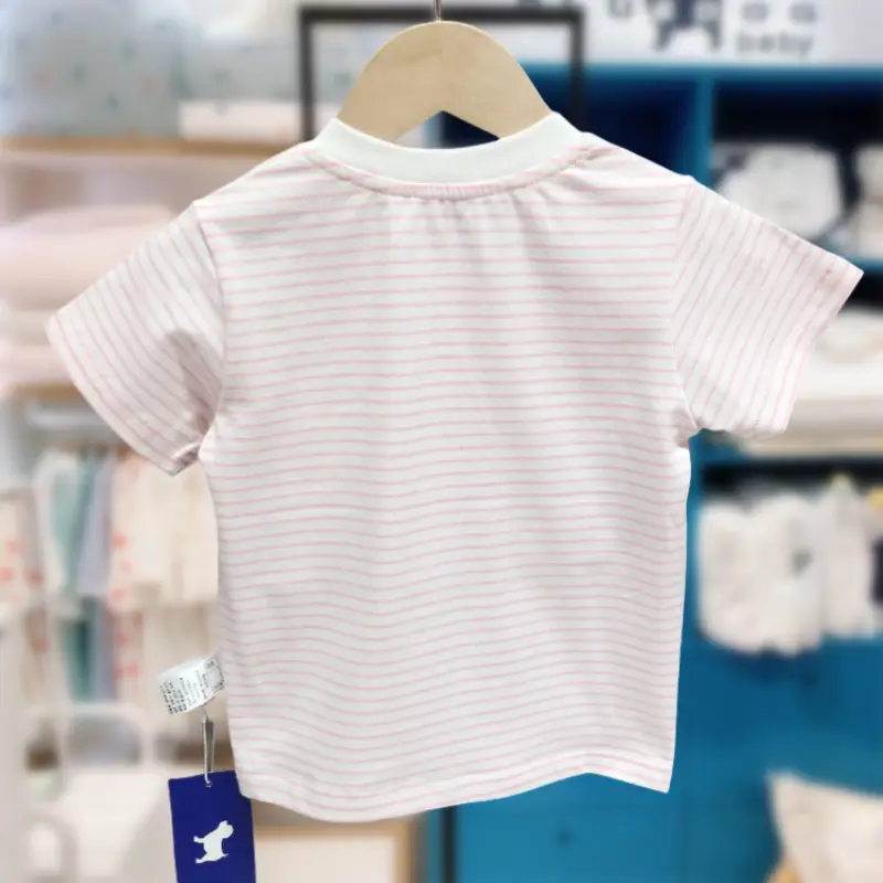 Korean Kids Striped T-Shirt Summer Boys Girls — feature 22
