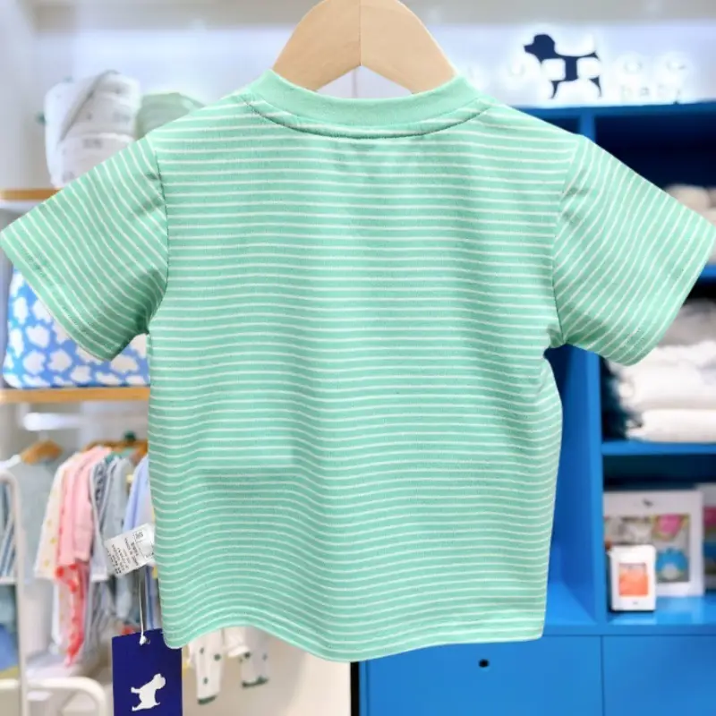 Korean Kids Striped T-Shirt Summer Boys Girls — feature 4