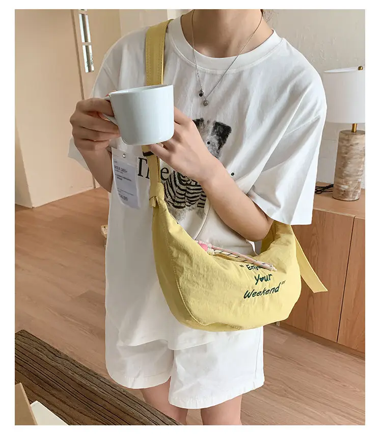 Women Yellow Embroidered Shoulder Crossbody Bag 2025 — feature 12