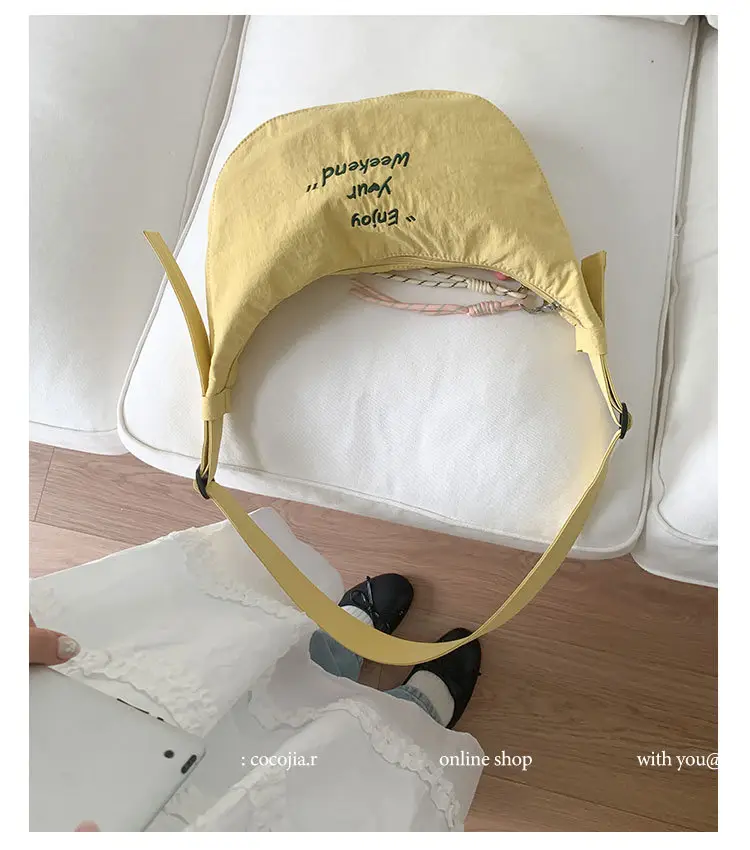 Women Yellow Embroidered Shoulder Crossbody Bag 2025 — feature 13