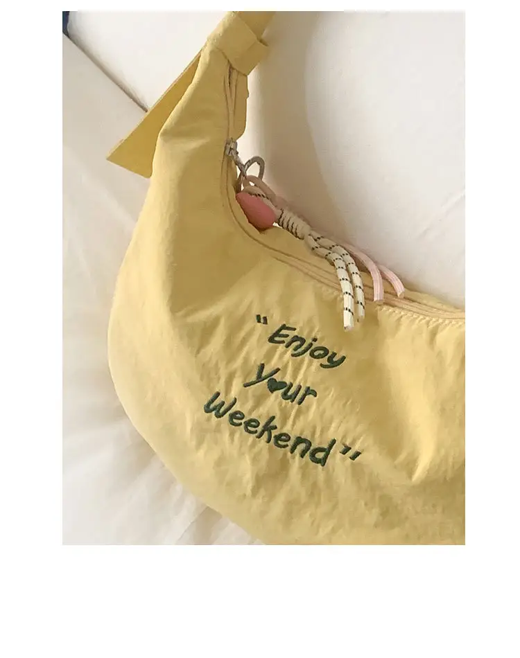 Women Yellow Embroidered Shoulder Crossbody Bag 2025 — feature 6