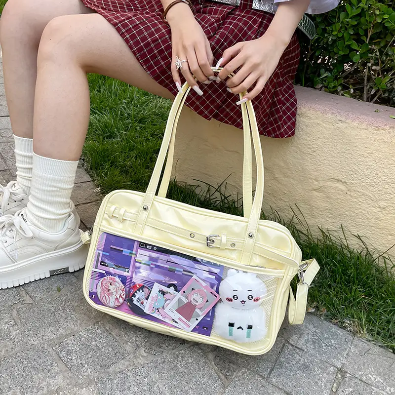 Transparent Two-Dimensional Pain Bag Large Capacity Women's Shoulder Crossbody Tote - Image 7