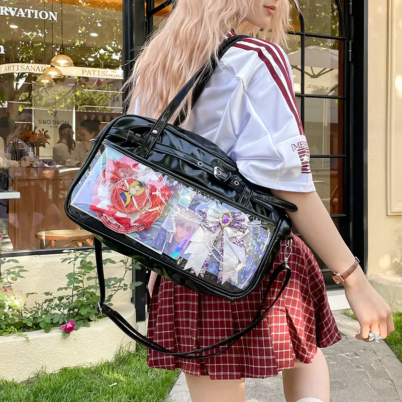 Transparent Two-Dimensional Pain Bag Large Capacity Women's Shoulder Crossbody Tote - Image 8