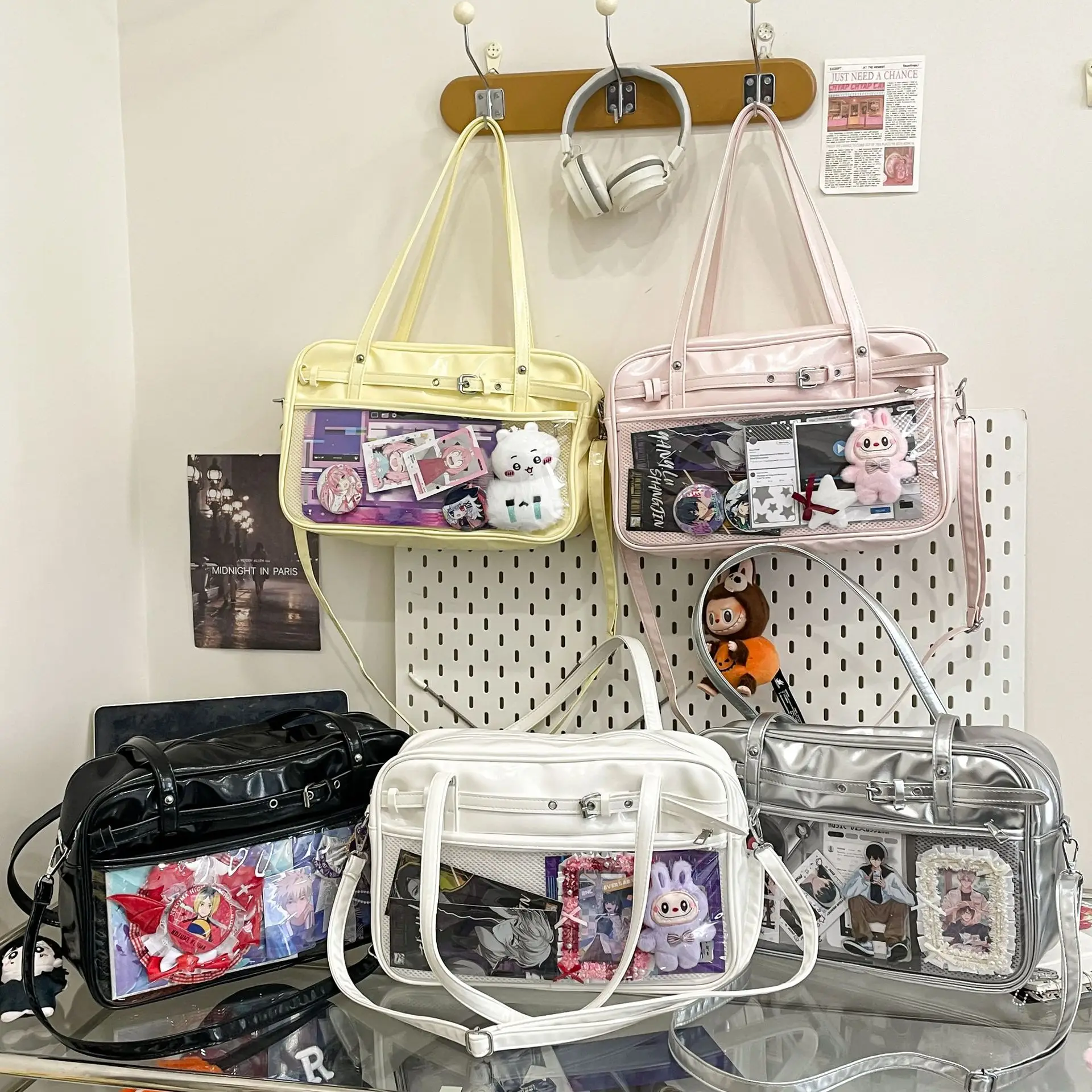 Transparent Two-Dimensional Pain Bag Large Capacity Women's Shoulder Crossbody Tote - Image 9