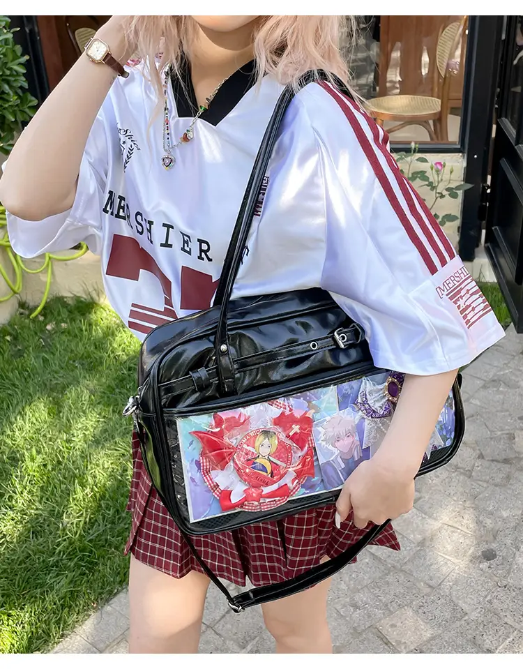Transparent Two-Dimensional Pain Bag Large Capacity Women's Shoulder Crossbody Tote — feature 13