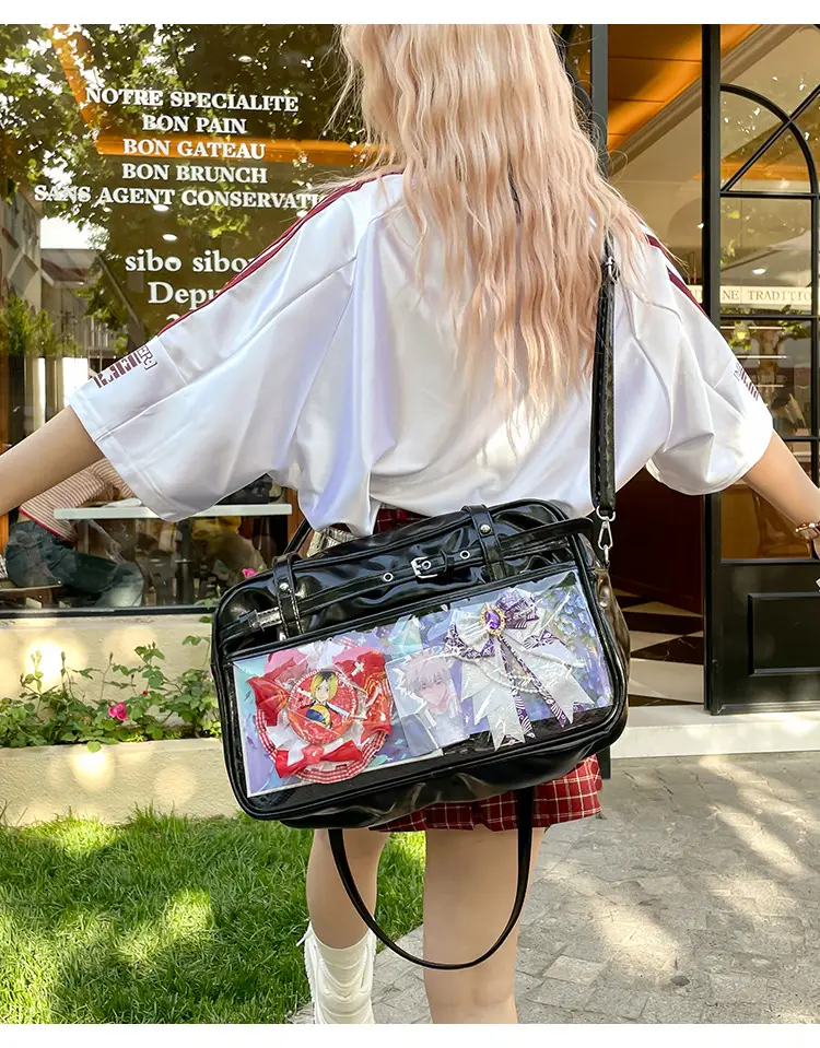 Transparent Two-Dimensional Pain Bag Large Capacity Women's Shoulder Crossbody Tote — feature 15