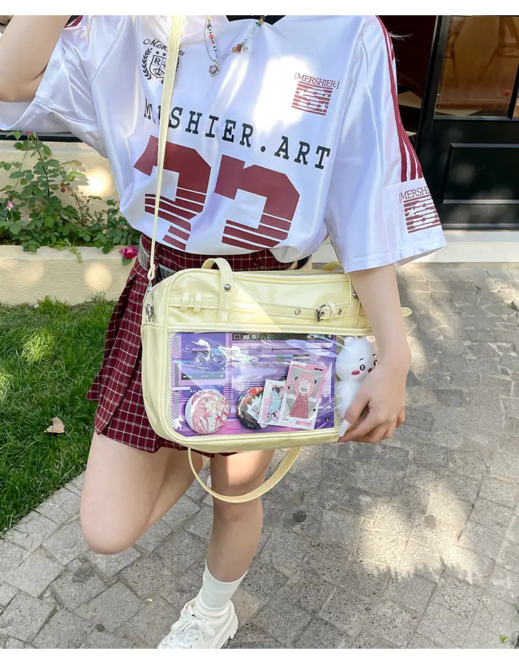 Transparent Two-Dimensional Pain Bag Large Capacity Women's Shoulder Crossbody Tote — feature 17