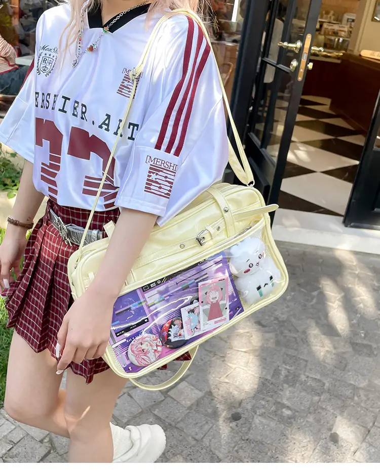 Transparent Two-Dimensional Pain Bag Large Capacity Women's Shoulder Crossbody Tote — feature 18