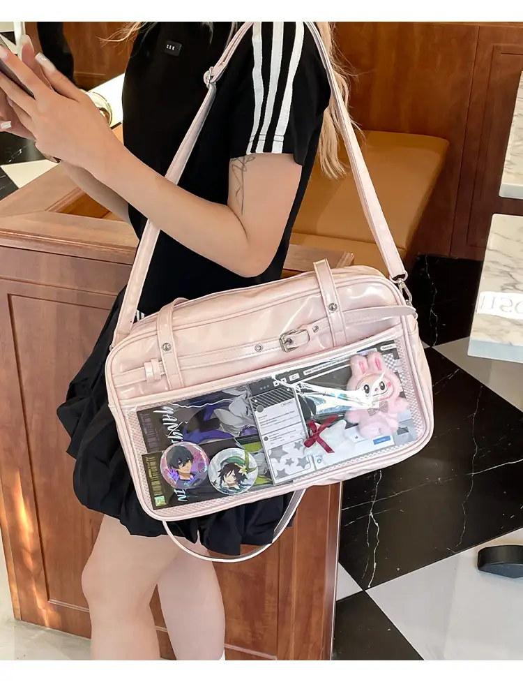 Transparent Two-Dimensional Pain Bag Large Capacity Women's Shoulder Crossbody Tote — feature 22