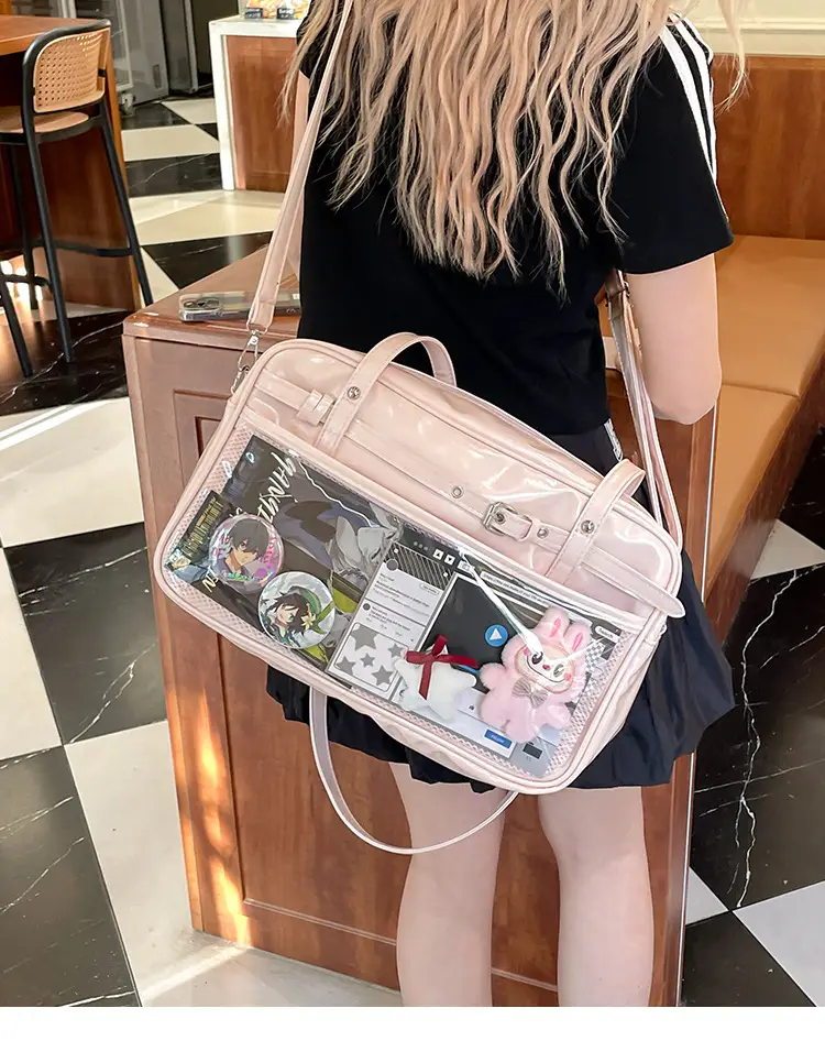 Transparent Two-Dimensional Pain Bag Large Capacity Women's Shoulder Crossbody Tote — feature 24
