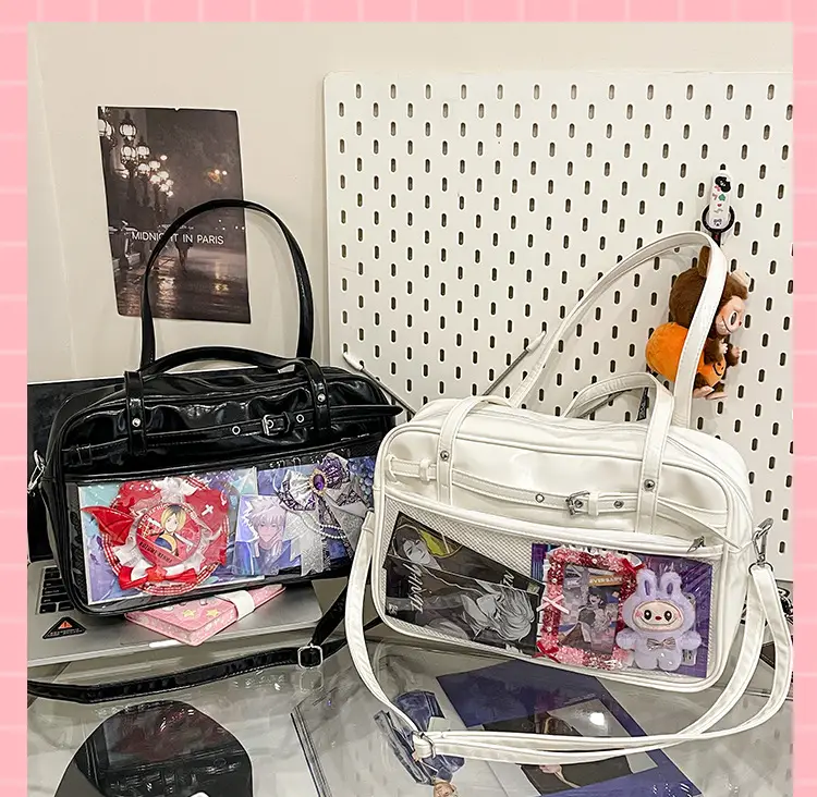 Transparent Two-Dimensional Pain Bag Large Capacity Women's Shoulder Crossbody Tote — feature 34