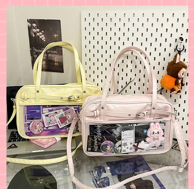 Transparent Two-Dimensional Pain Bag Large Capacity Women's Shoulder Crossbody Tote — feature 35