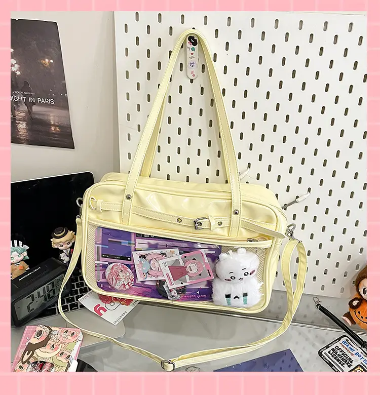 Transparent Two-Dimensional Pain Bag Large Capacity Women's Shoulder Crossbody Tote — feature 39