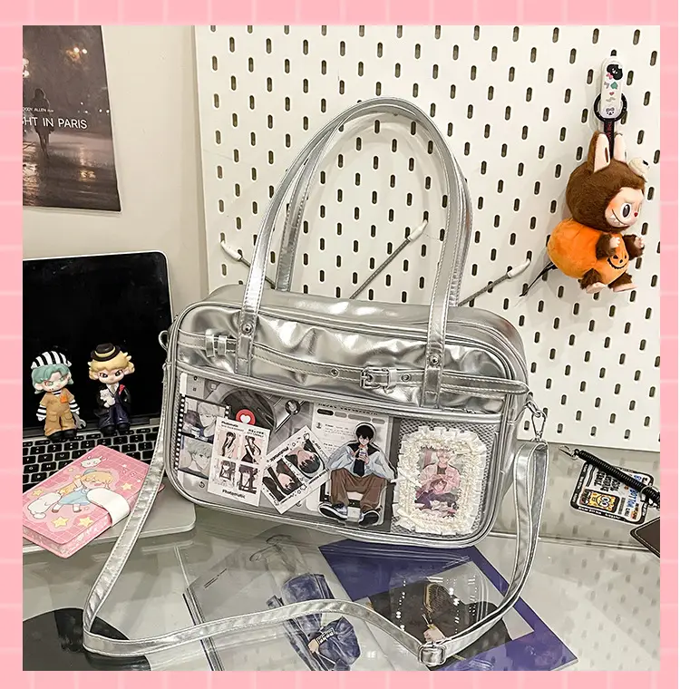 Transparent Two-Dimensional Pain Bag Large Capacity Women's Shoulder Crossbody Tote — feature 40