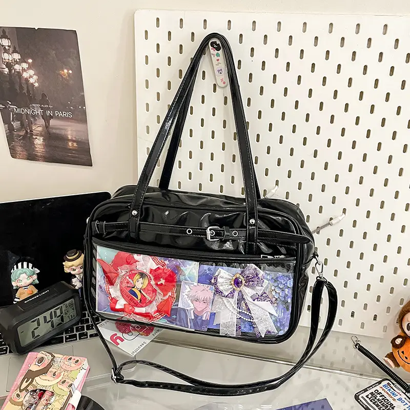 Transparent Two-Dimensional Pain Bag Large Capacity Women's Shoulder Crossbody Tote - Image 2
